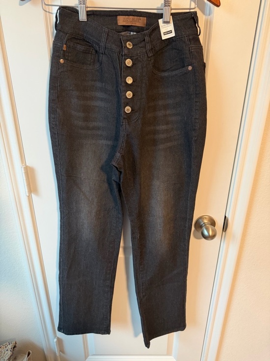 Judy Blue Denim - ⚡️NWT Judy Blue High Rise Button-Fly Jeans in Dark Gray Wash